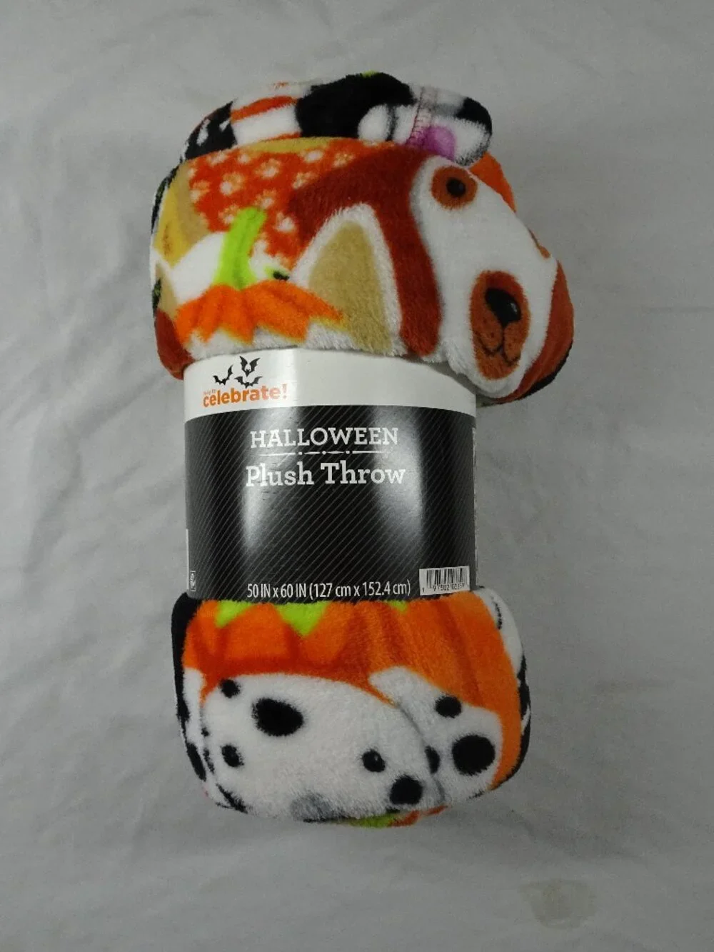 Halloween Dogs Plush Throw Blanket 50in X 60in